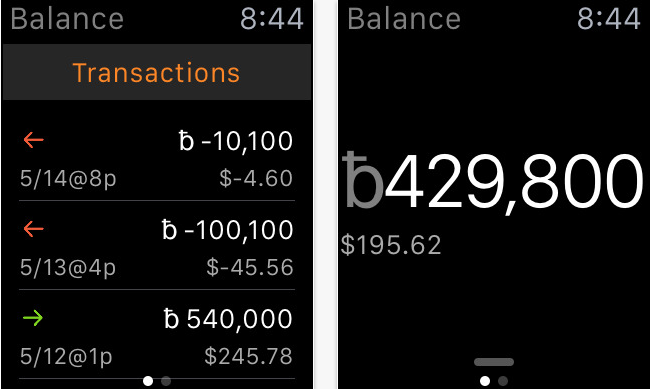 Apple Watch Bitcoin