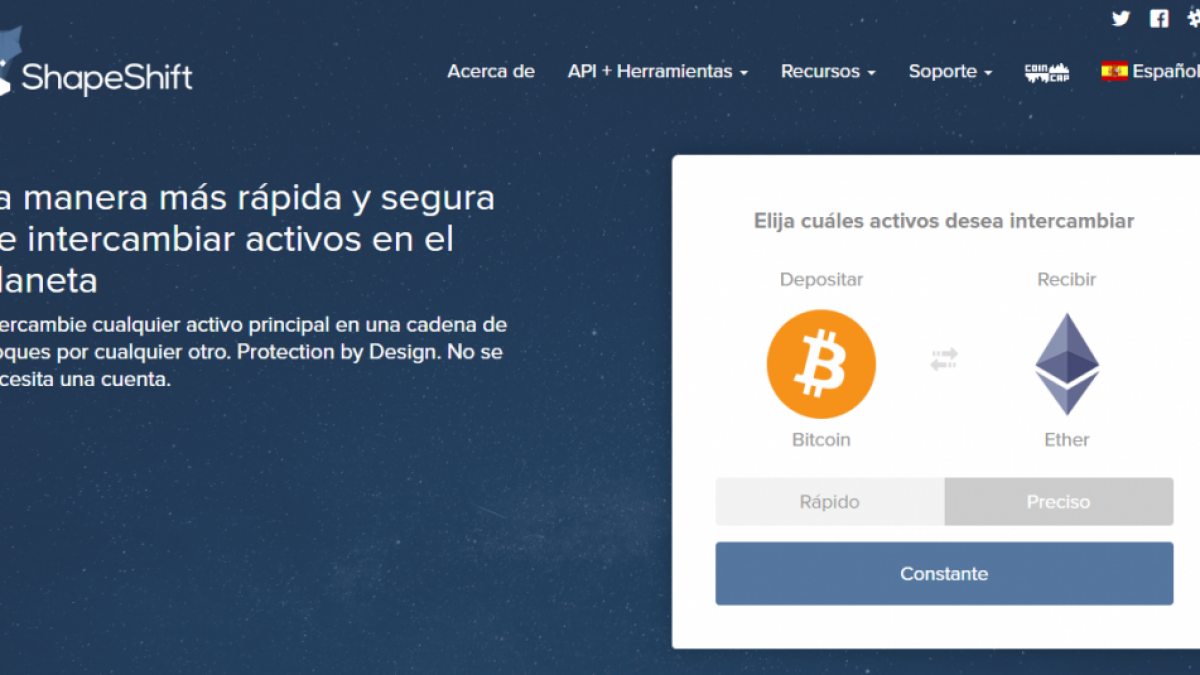 TUTORIAL: Shapeshift y cómo cambiar bitcoins a otras criptomonedas -  DiarioBitcoin