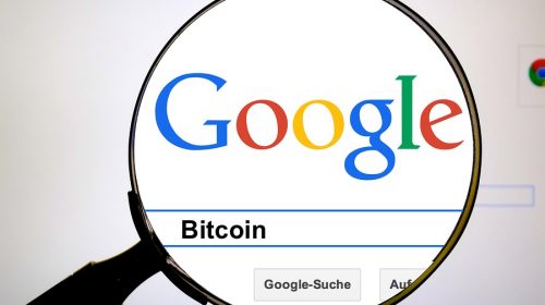 Búsqueda de palabra Bitcoin en Google
