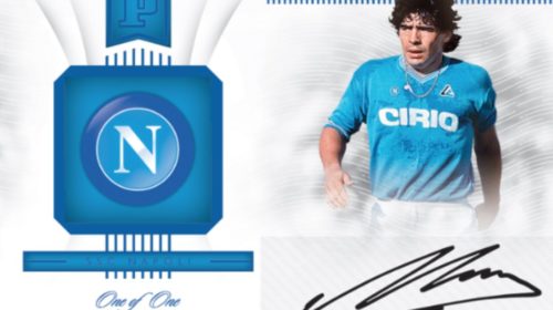 coleccionable Blockchain de Maradona en Panini