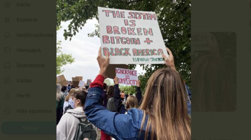 bitcoin en protestas por muerte de Floyd