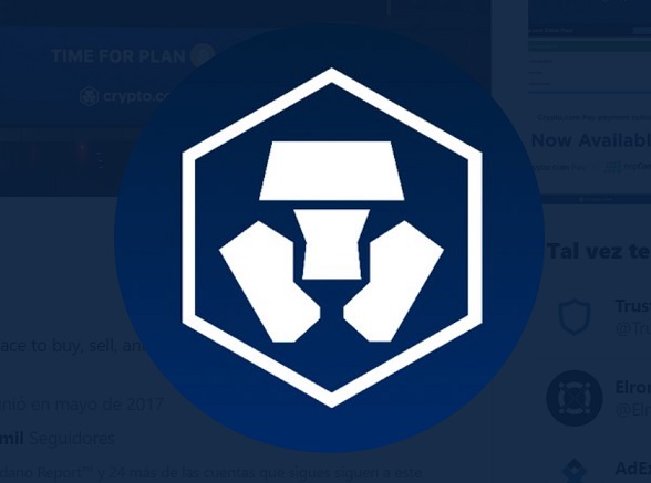 Crypto.com logo. Imagen extraída de Twitter