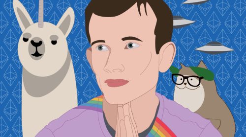 Vitalik Buterin, ilustracion para DiarioBitcoin por NicoleLeon.Design